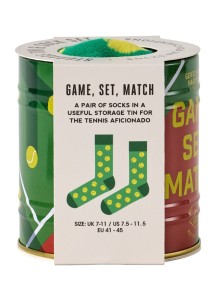 GEN933UK Storage Tin and Sock Set - Tennis